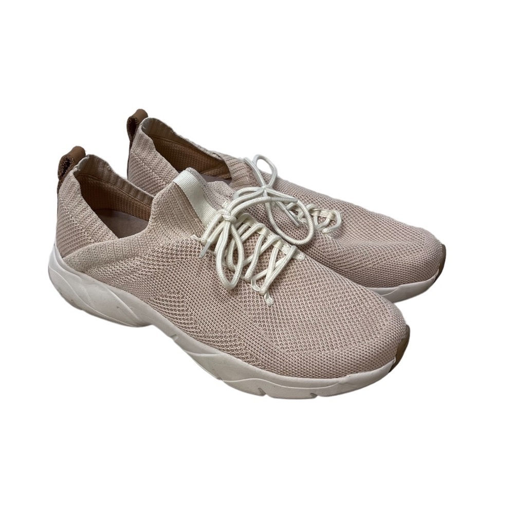 Dr Scholl’s Gypsy Sneaker Lace Up Taupe Size 11 Gym Shoe Stretch Knit Lifestyle - Picture 2 of 9